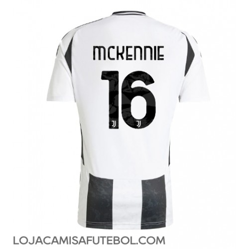 Camisa de Futebol Juventus Weston McKennie #16 Equipamento Principal 2024-25 Manga Curta